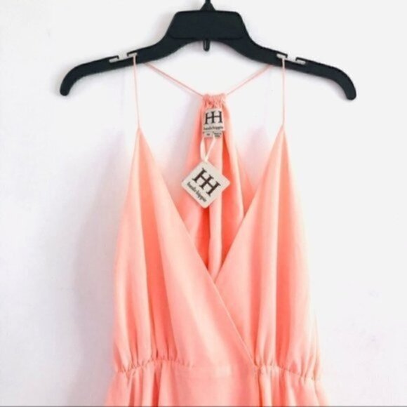 Haute Hippie Dress M NWT Wrap Harmony Magnolia Pink Cocktail Dressy Party Event - Picture 4 of 12